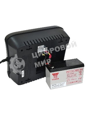 Источник бесперебойного питания Powercom Back-UPS SPIDER, Line-Interactive, LCD, AVR, 550VA/330W, Schuko, USB, черный (1456259)
