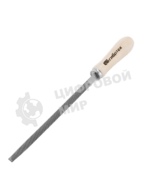 Напильник Сибртех, 200 мм, трехгранный, деревянная ручка