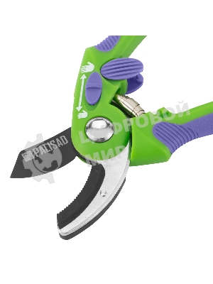 Секатор с наковальней Palisad 215 мм, регулировка захвата, двухкомпонентные рукоятки