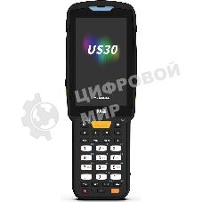 Терминал сбора данных M3 Mobile US300D-T2CWRE-HF Android 13.0 GMS, WVGA, Wi-Fi 6, SE4770 2D Imager Scanner(Straight Shooter/0° Scan), 16MP Rear Camera, BT5.3, NFC(HF), 4G/64G, 30 Keypad, 6700mAh Battery, Hand Strap, Bullet Proof Film