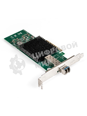 Комплект: Сетевой адаптер SFP+ ExeGate EXE-X520-DA1 + Трансивер Single-Mode до 10км EXT-10G-SM1310-LC2-10KM (EX296227RUS PCI-E x8 v2.0, порты 1x SFP+ 10Gb/s (10/5/2.5/1Gb/s, 100Mb/s), Server NIC Intel Chipset JL82599EN + EX298326RUS: Tx:1310/Rx:1310 нм, до 10 км, разъем Duplex LC)