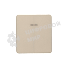 Выключатель KRANZ ROUND 2 кл проходной (переключатель) с подсветкой 10А с/у шелк KRANZ