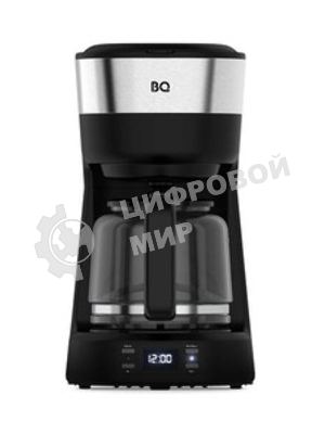 Кофеварка капельная BQ CM1000 черный-стальной, исп. кофе - молотый, 1.2 л, 900 Вт.