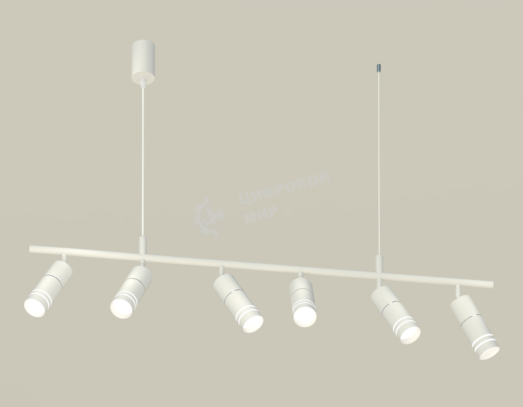 Светильник Ambrella light XB9005150/6 SWH/FR/PSL белый песок/белый матовый/серебро полированное MR16 GU5.3