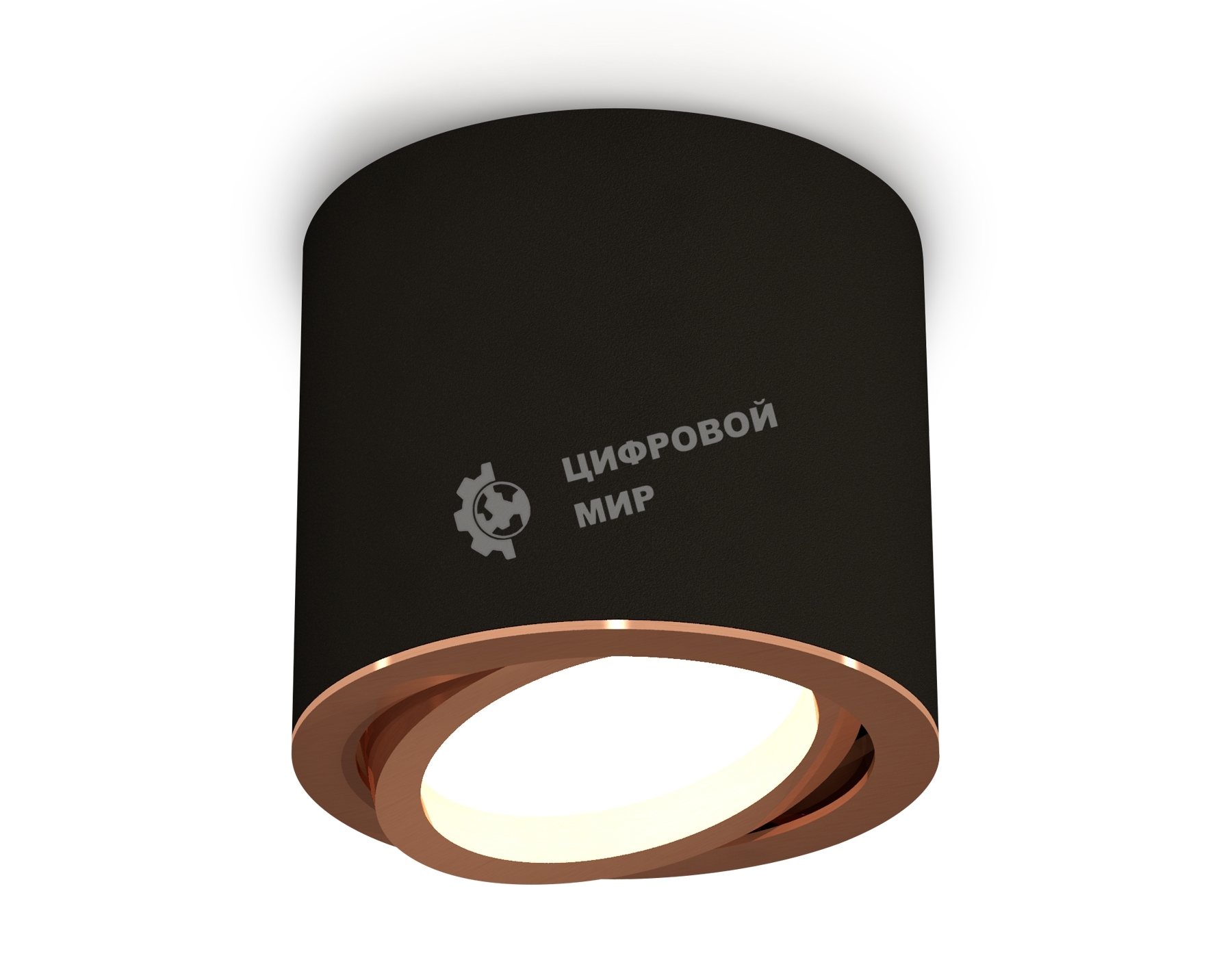 Светильник Ambrella Light XS7402004 SBK/PPG черный песок/золото розовое полированное MR16 GU5.3 (C7402, N7005)