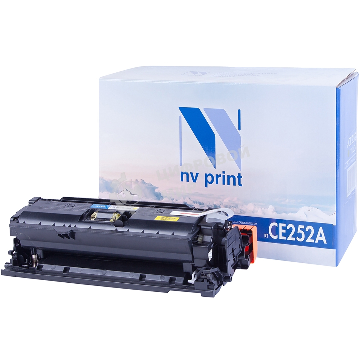 Картридж лазерный NVPrint совместимый HP CE252A Yellow для LJ Color CM3530/CP3525 (7000k)