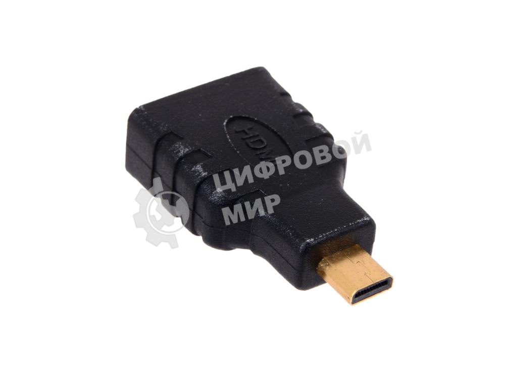 Переходник Gembird Переходник HDMI-microHDMI 19F/19M, золотые разъемы, пакет