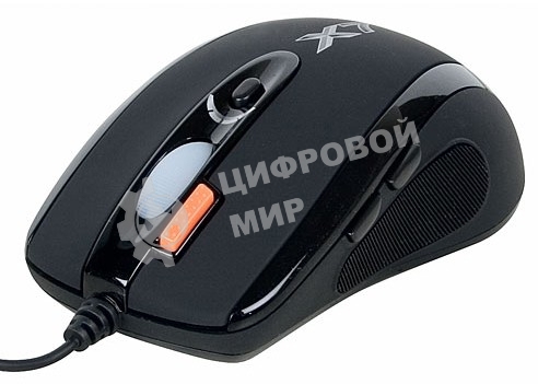Мышь проводная A4Tech X-718BK черный, 3000 dpi, USB, кнопки - 7