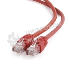 Патч-корд UTP Cablexpert cat.6, 1м, литой, многожильный, красный