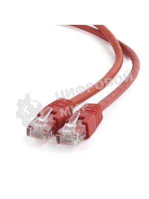 Патч-корд UTP Cablexpert cat.6, 1м, литой, многожильный, красный