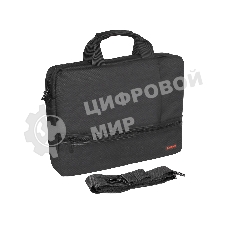 Сумка ExeGate BusinessPro EСС-115 Black, water resistant, черная, водоотталкивающий полиэстер, 15.6