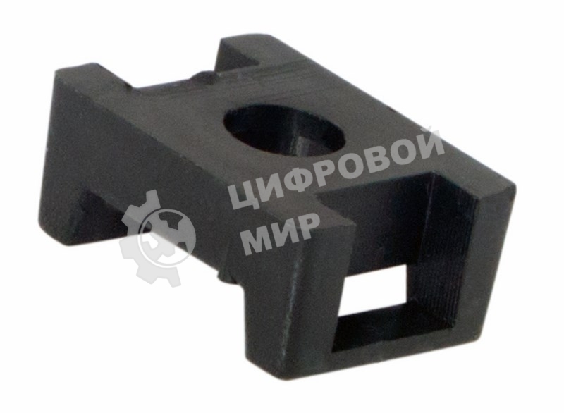 Площадка для крепления стяжки Rexant (ПС-2) 22x16 мм, черная, упаковка 100 шт.