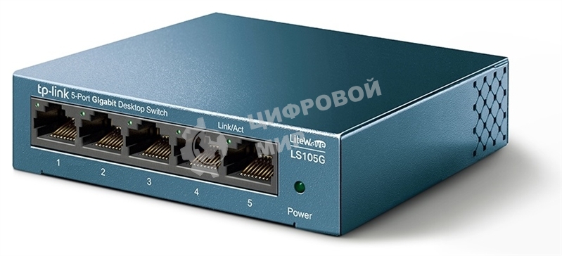 Коммутатор TP-Link 5 ports Giga Unmanagement switch, 5 10/100/1000Mbps RJ-45 ports