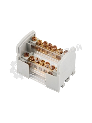 Шина на DIN-рейку в корпусе (кросс-модуль) Rexant 2х7