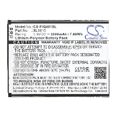 Аккумулятор CameronSino CS-FIQ451SL BL3819 для Fly IQ4514 Evo Tech 4 3.8V, 2000mAh, 7.60Wh