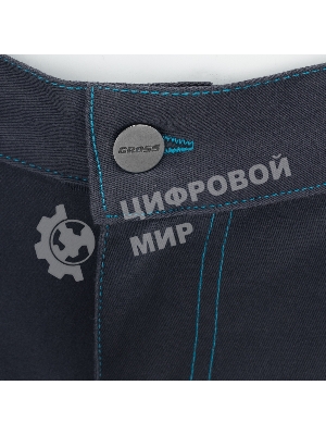 Брюки профессиональные рабочие, 97% хлопок 3% спандекс, XXL Gross