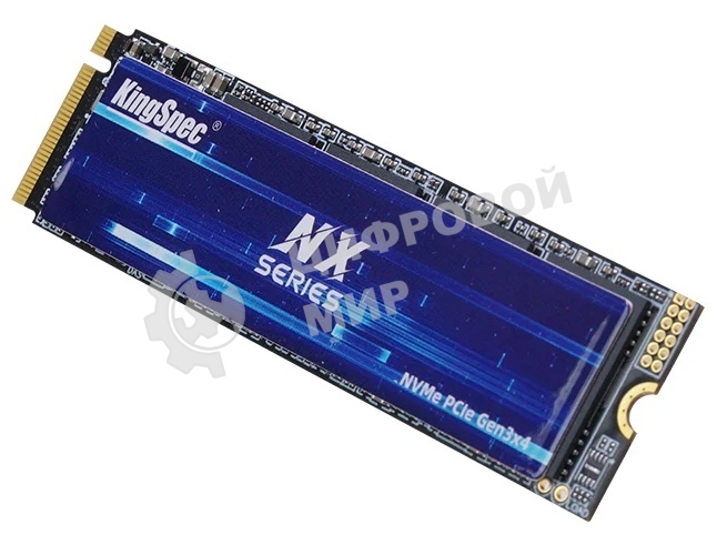 Накопитель SSD KingSpec NX-512, 512Gb, PCIe 3.0 x4, M.2 2280, NVMe, R/W 3400/3100