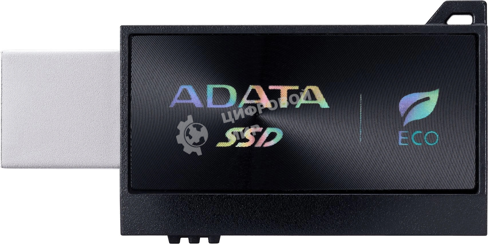 Внешний SSD ADATA SC730, 1TB, USB 3.2 Gen 2 Type-A/Type-C, R/W 600/600, черный