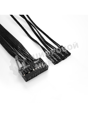 Компьютерный корпус Miditower ExeGate AA-440-UNS500 (ATX, БП UNS500 с вент. 12см, 2*USB, аудио, черный)