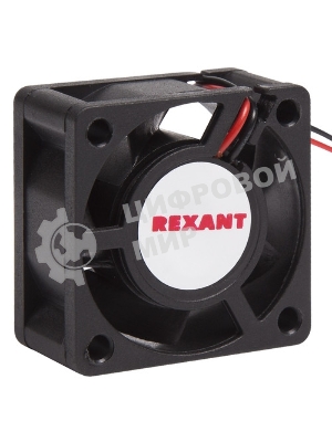 Вентилятор для корпуса Rexant RX 4020MS 24VDC черный, 40 мм, 6800 об/мин, 28 дБ, 2 pin