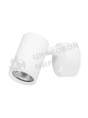 Накладной поворотный спот с выключателем Ambrella light TA1291 WH белый GU10 max 12W 87*55*138