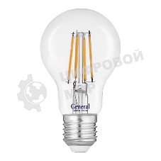 Филаментная светодиодная лампа General GLDEN-A60S-13-230-E27-4500 Упаковка 4 шт.
