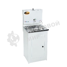 Умывальник ВИХРЬ дачный, с подогревом, нержавеющая мойка, белый