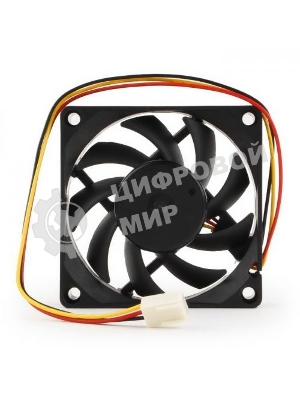 Вентилятор Gembird для корпуса 70x70x15, втулка, 3pin, провод 25 см D7015SM-3
