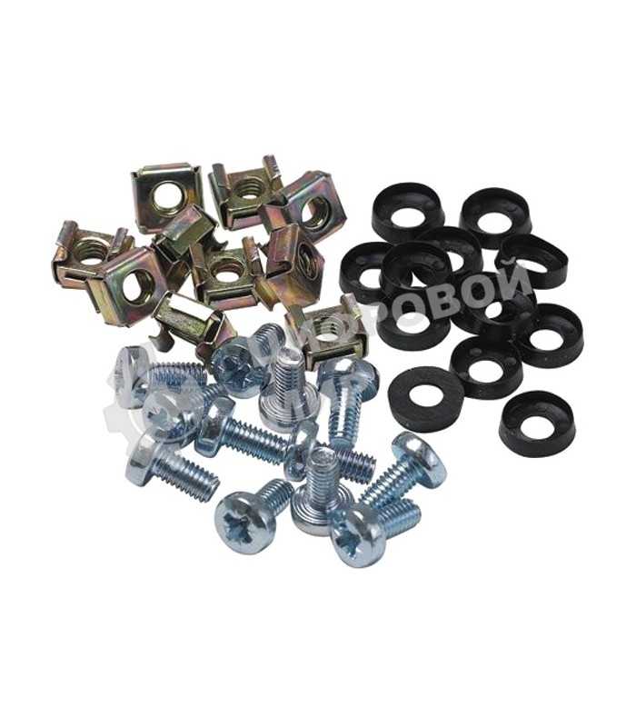 Набор ITK закладных винтов-шайб-гаек под крестовую отвертку (M6x12мм)