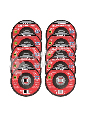 Круг лепестковый торцевой Matrix, P 80, 125 х 22,2 мм