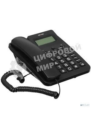 Телефон проводной teXet TX-264 черный