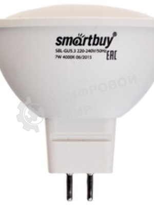 Светодиодная лампа Smartbuy-Gu5,3-07W/4000