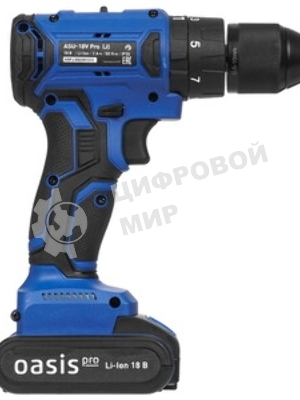 Дрель-шуруповерт Oasis ASB-18V PRO (J) 201, 18 В, 2 Ач, 50 Нм, бесщеточный