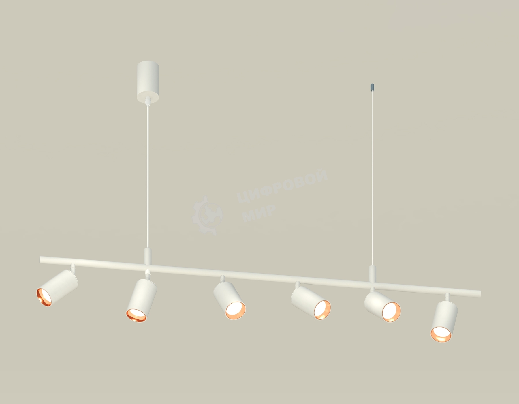 Светильник Ambrella light XB9005300/6 SWH/PPG белый песок/золото розовое полированное MR16 GU5.3 (С9005, С6322, N6114)