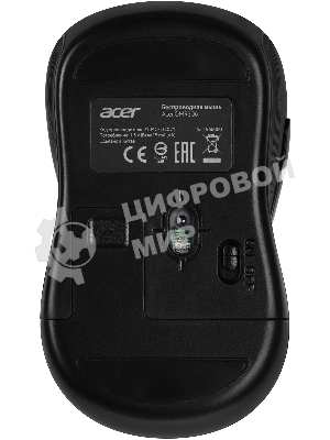 Мышь беспроводная Acer OMR306 черный/серый, 1600 dpi, радиоканал, USB, кнопки - 6
