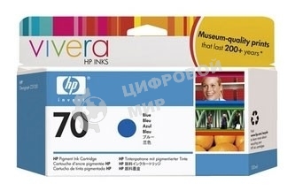 Картридж струйный HP №70 C9458A голубой для HP DJ Z2100/Z3100 (130мл)