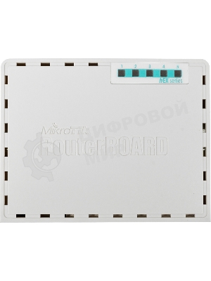 Роутер MikroTik RB750Gr3 hEX (RouterOS L4) with power supply and case 5 port 10/100/1000 гигабитный высокопроизводительный Ethernet