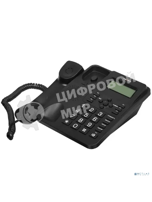 Телефон проводной teXet TX-264 черный