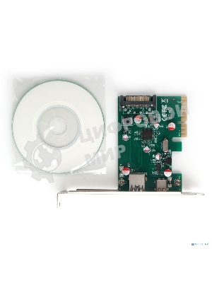 Контроллер USB Gembird SPCR-02, в PCI, порты: 2 внешн. USB 3.0 Type-C