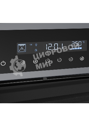 Шкаф духовой электрический Maunfeld AEOD60103G1, 60л, дверца с 3 стеклами, графит