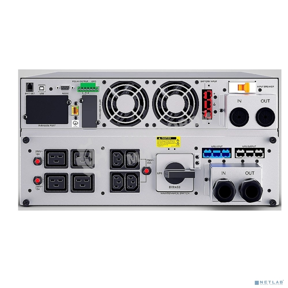 Источник бесперебойного питания CyberPower OLS10KERT5U Online 10000VA/10000W USB/RS-232/Dry/EPO/SNMP/CloudCard/(4 IEC С13, 4 IEC C19, terminal block)/bat.detect./МВ NEW