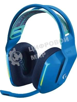 Гарнитура Logitech G733 синий, беспроводная, 2.4 ГГц, до 29 ч, LIGHTSYNC RGB