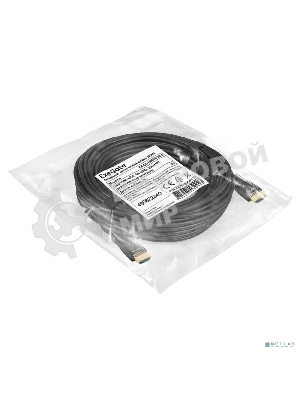 Активный оптический кабель HDMI ExeGate EX-CC-HDMI2-20.0 (19M/19M, v2.0, 20м, 4K UHD, Ethernet, позолоченные контакты)