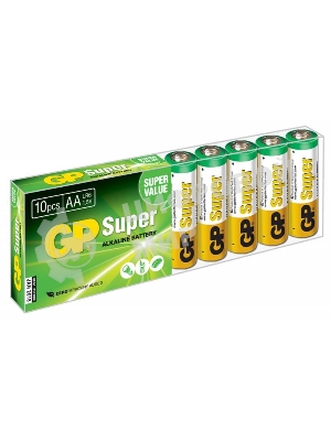 Батарея GP Super Alkaline 15AA21-2CRSWC10 AA (10шт) спайка