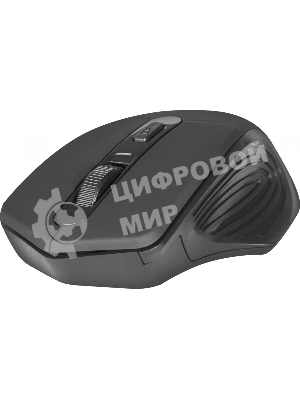 Мышь беспроводная Defender Datum MB-345 черный, 1600 dpi, радиоканал, USB, кнопки - 4