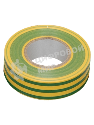 Изолента IEK UIZ-13-10-K52 0,13х15 мм желто-зеленая 20 метров