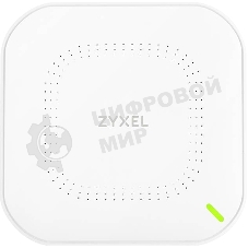 Гибридная точка доступа Zyxel NebulaFlex NWA50AX, WiFi 6, 802.11a/b/g/n/ac/ax (2,4 и 5 ГГц), MU-MIMO, антенны 2x2, до 575+1200 Мбит/с, 1xLAN GE, PoE, без поддержки Captive portal и WPA-Enterprise, защ