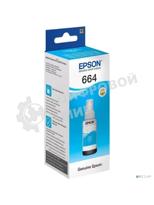 Чернила для Epson C13T66424A Epson L100 (cyan) 70 мл