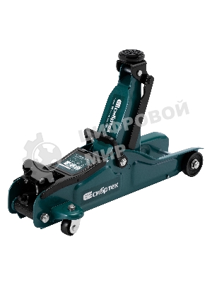 Домкрат гидравлический подкатной Сибртех 2 т, 85-330 мм, низкий подхват, в пластиковом кейсе