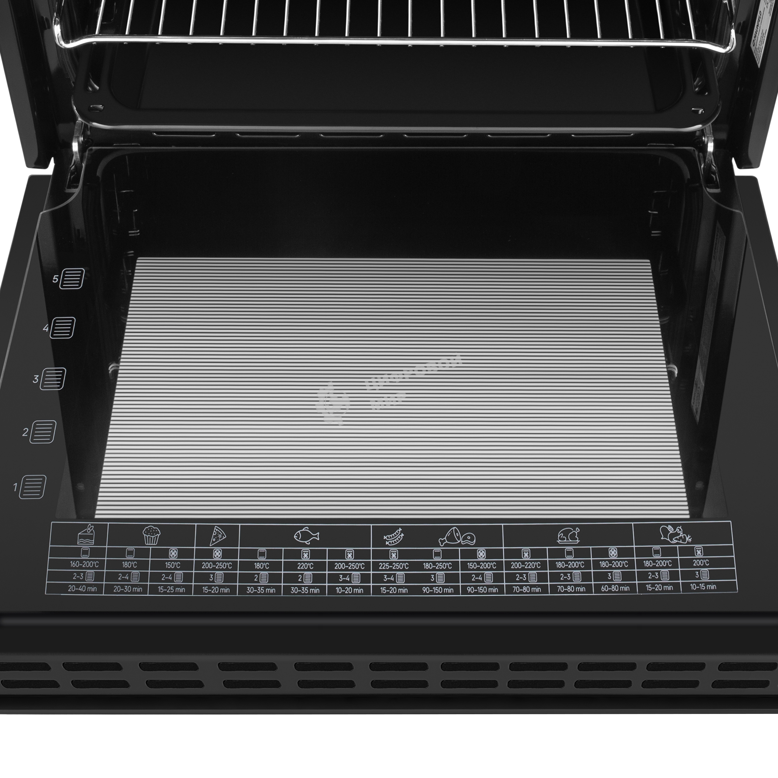 Шкаф духовой электрический Maunfeld AEOD60103G1, 60л, дверца с 3 стеклами, графит